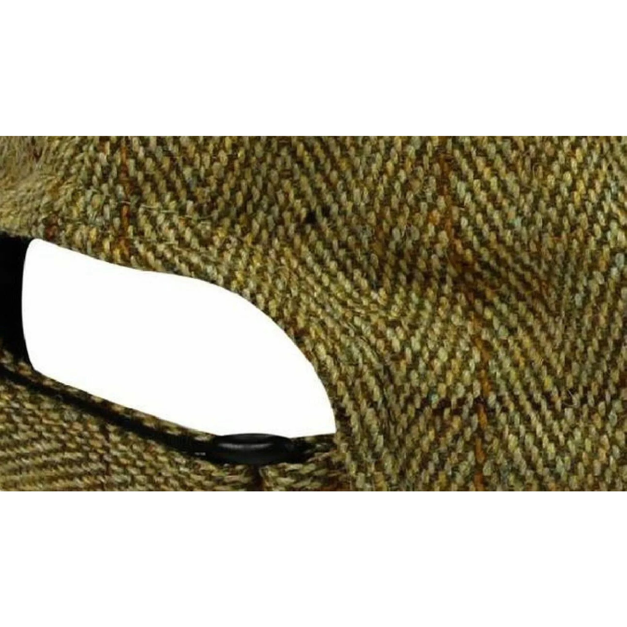 Nicky Adams Countrywear waterproof tweed baseball cap in light sage green with check pattern and Union Jack badge – classic British country style hat